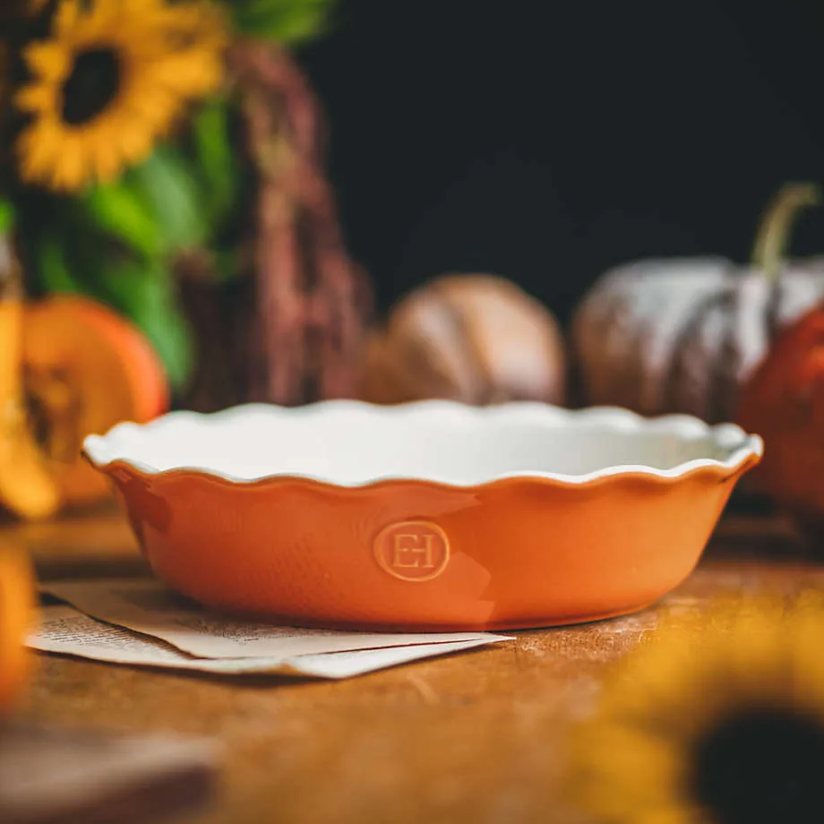 Emile Henry ceramic pie dish