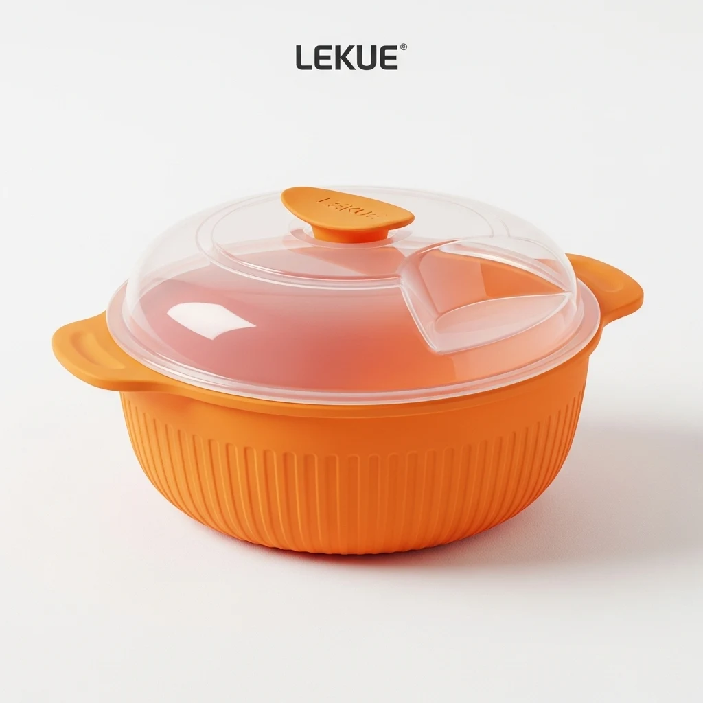 LEKUE steam case microwave