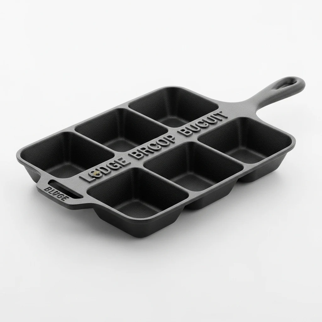 Lodge cast iron drop biscuit pan thumbnail 3